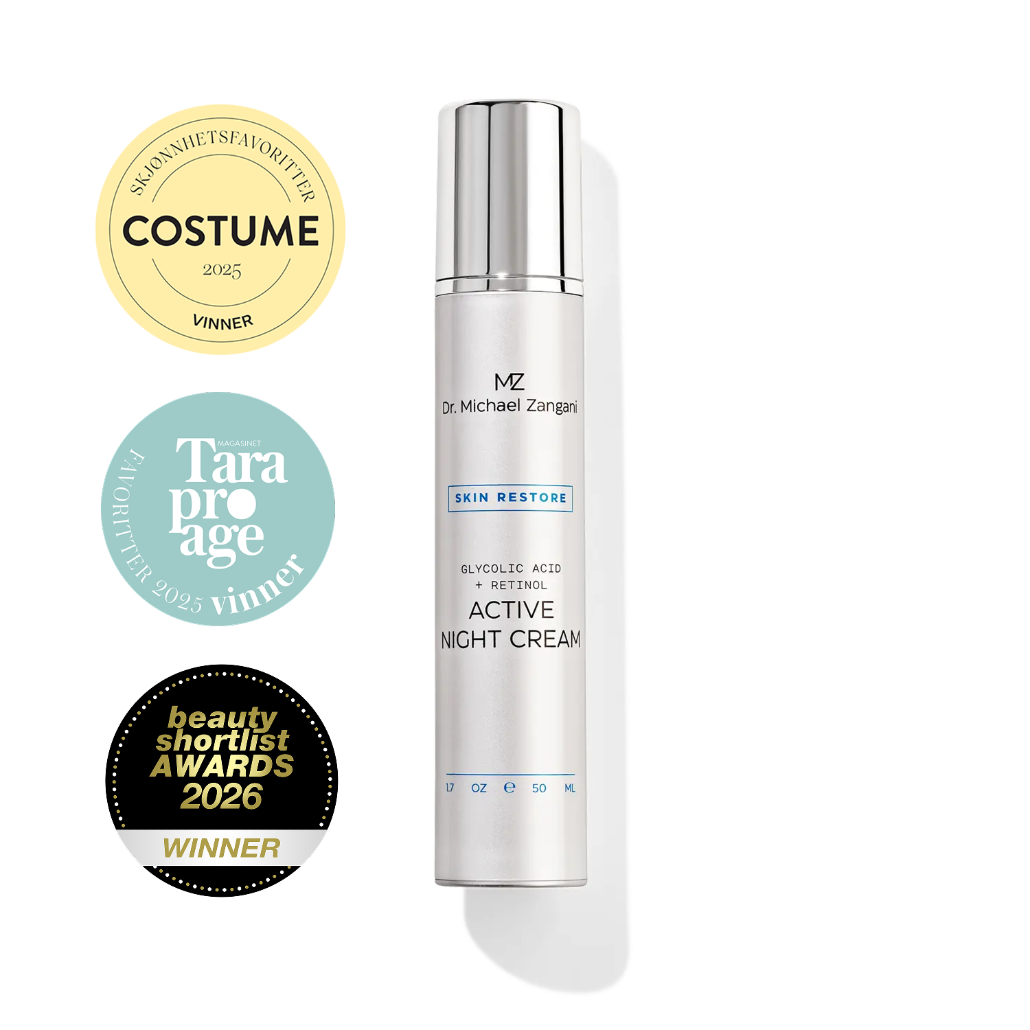 Dr. Michael Zangani Skin Restore Active Night Cream 50 ml - Bilde 1