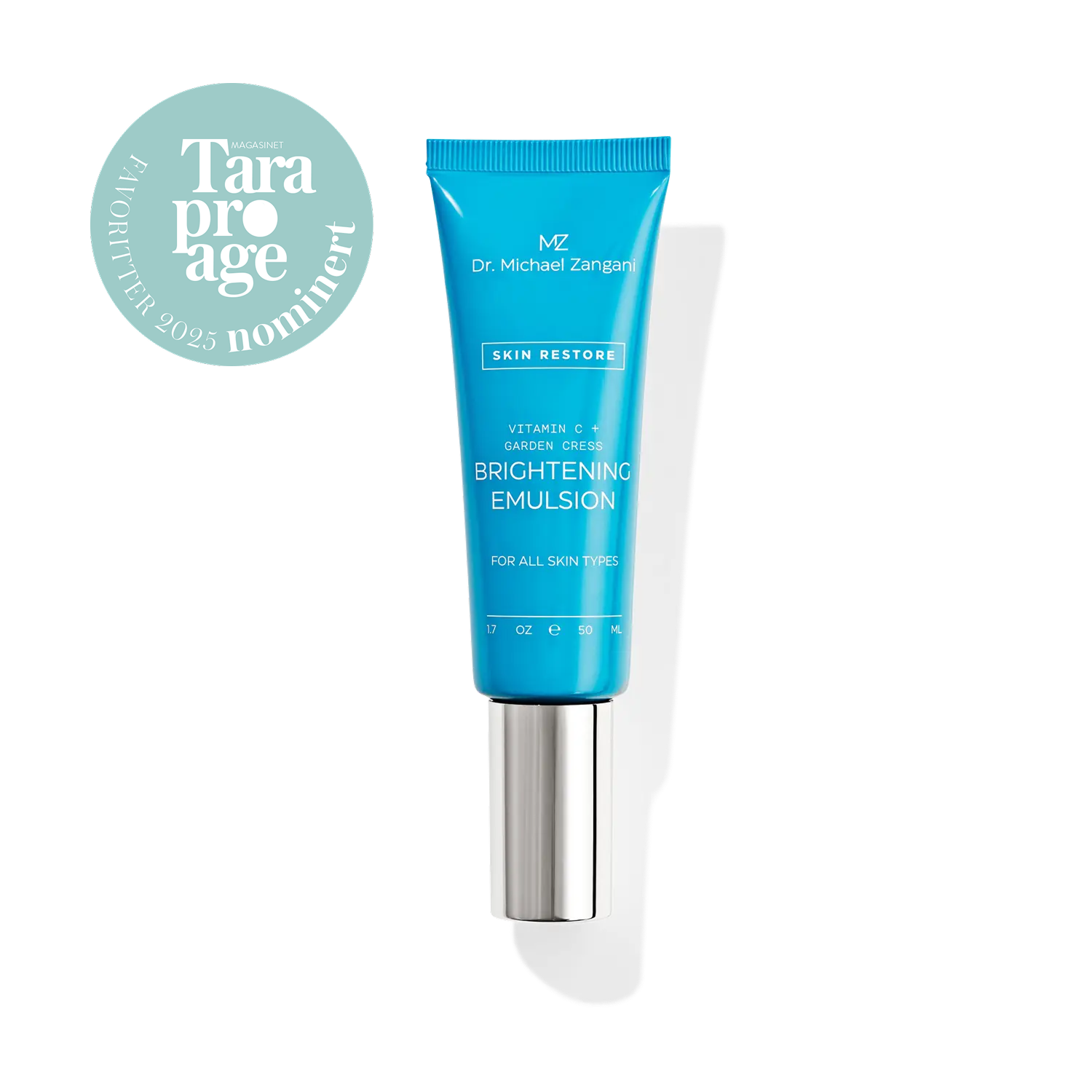 Dr. Michael Zangani Skin Restore Brightening Emulsion i 50ml nominert til Tara Pro Age