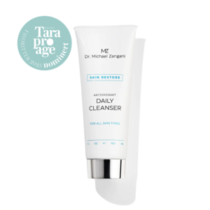 mz-skin-restore-daily-cleanser-tara-badge Dr. Michael Zangani Daily Cleanser nominert til Tara Pro Age