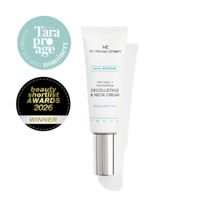 Dr. Michael Zangani Skin Restore Decolletage & Neck Cream nominert til Tara Pro Age og beauty short list award