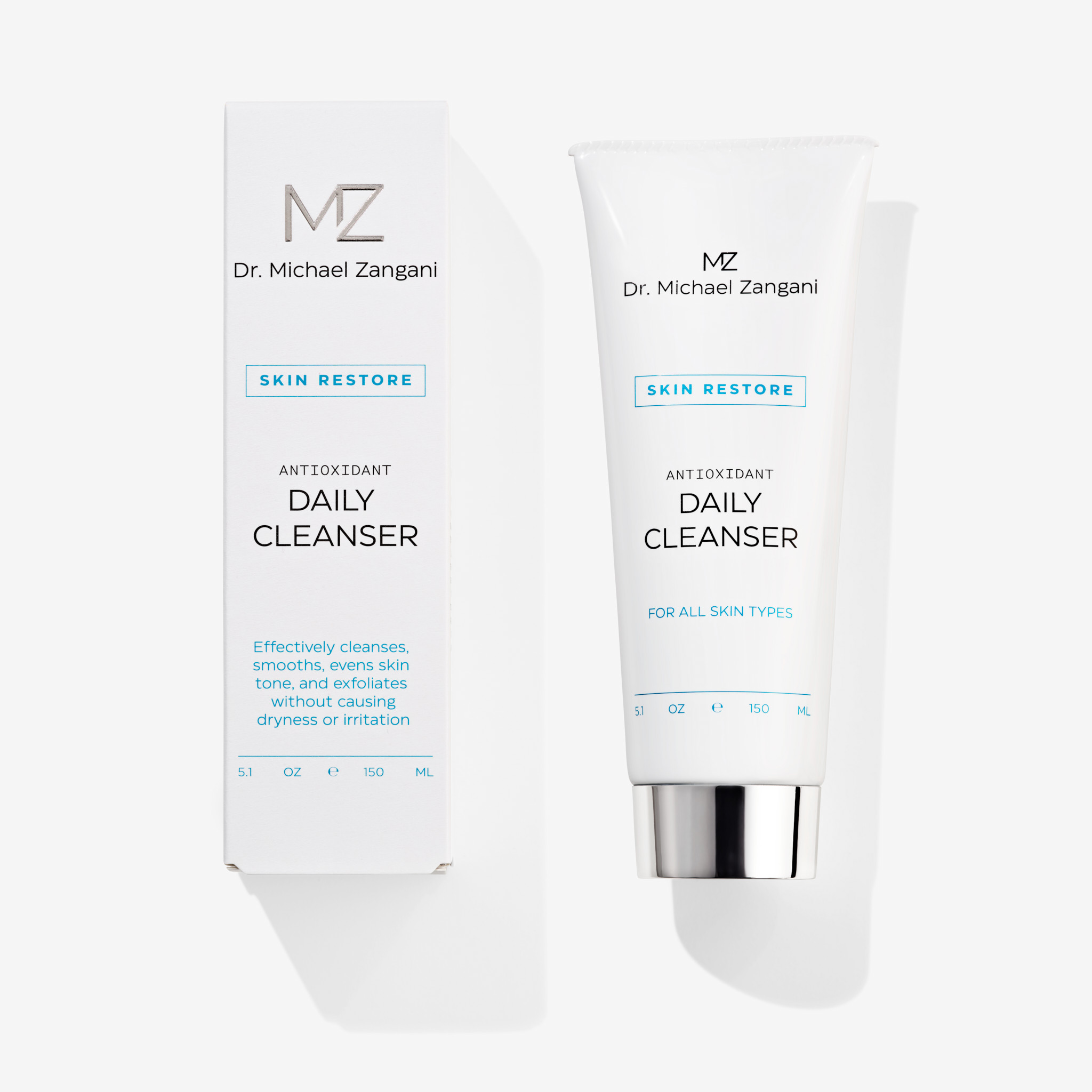 Dr. Michael Zangani Skin Daily Cleanser produkt med emballasje