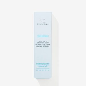 Dr. Michael Zangani double-action facial scrub emballasje