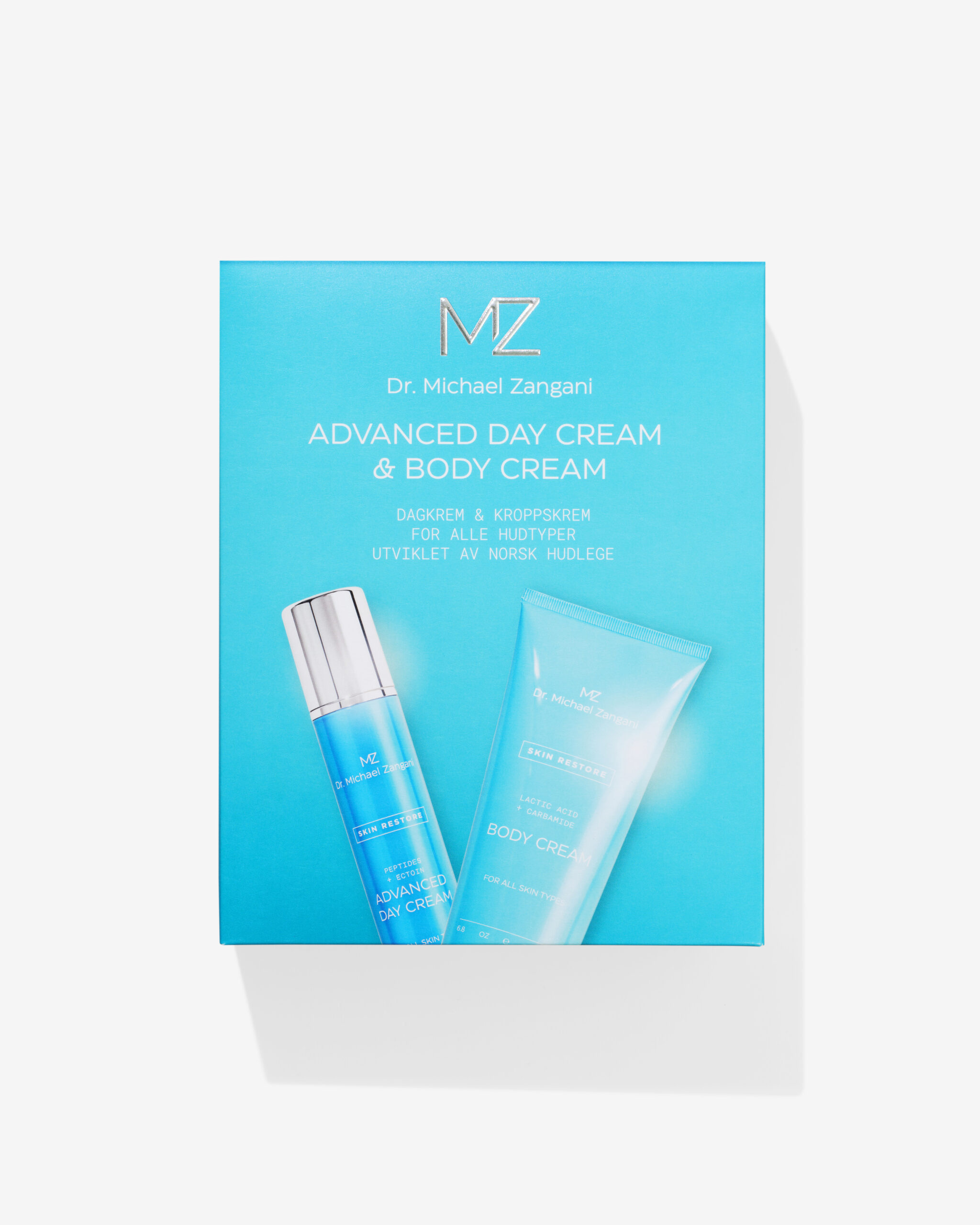 Dr Zangani day cream and body lotion gift set