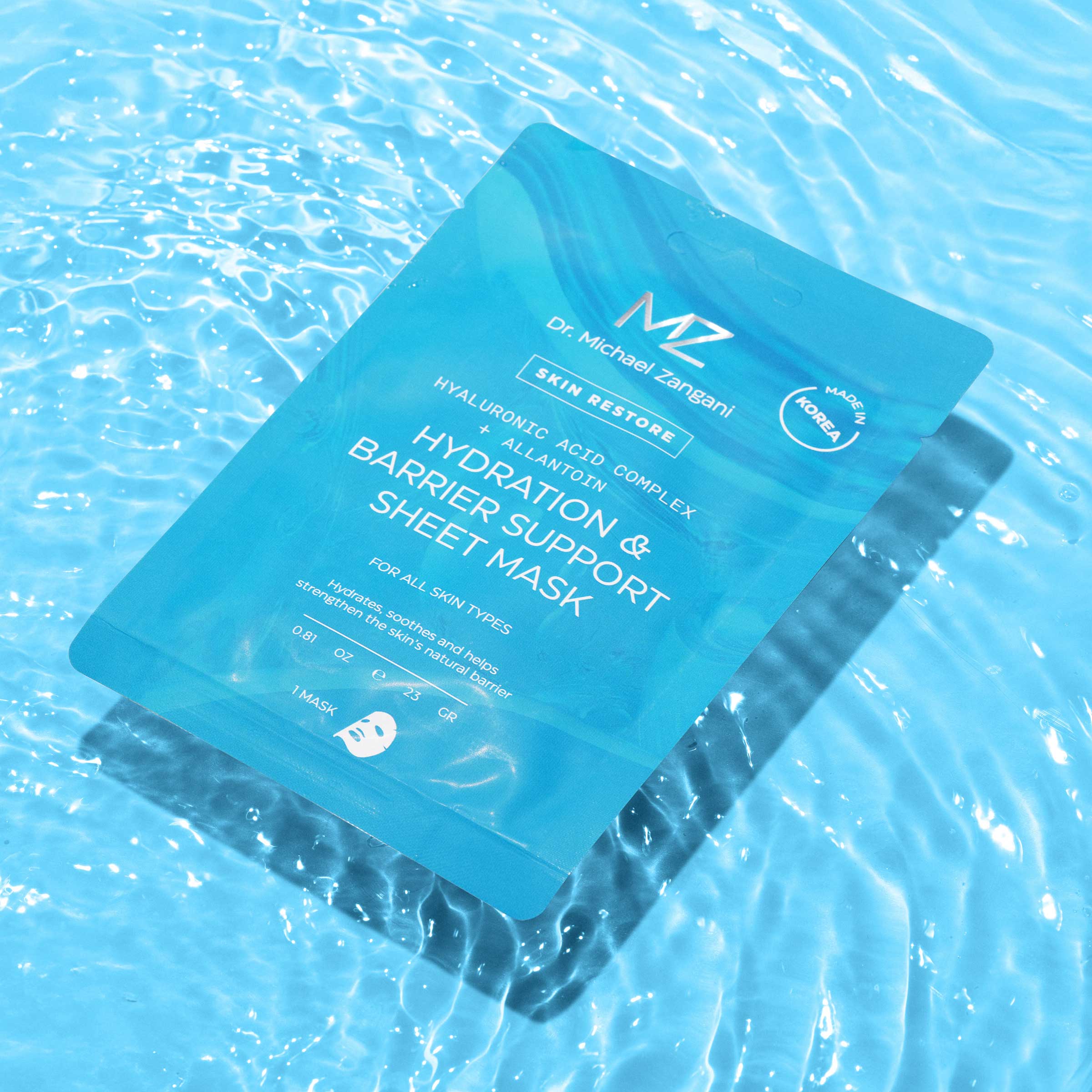 Dr. Michael Zangani hydration and barrier support sheet mask gir fuktighet