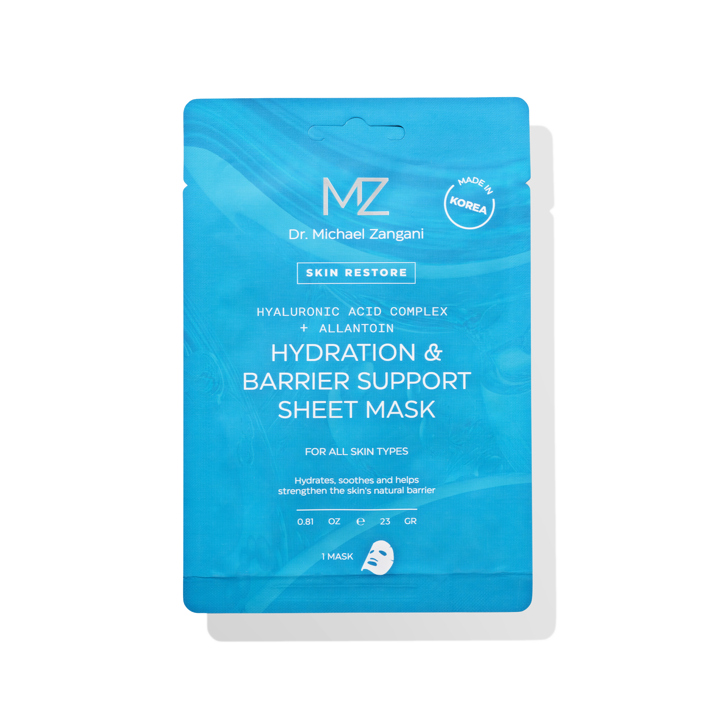 Dr. Michael Zangani hydration and barrier support sheet mask