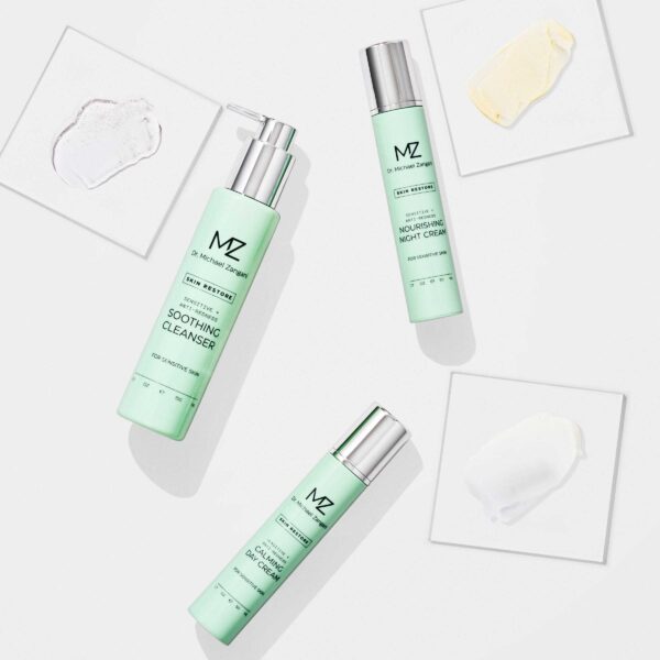 Dr. Michael Zangani Sensitive kolleksjon cleanser dagkrem og nattkrem