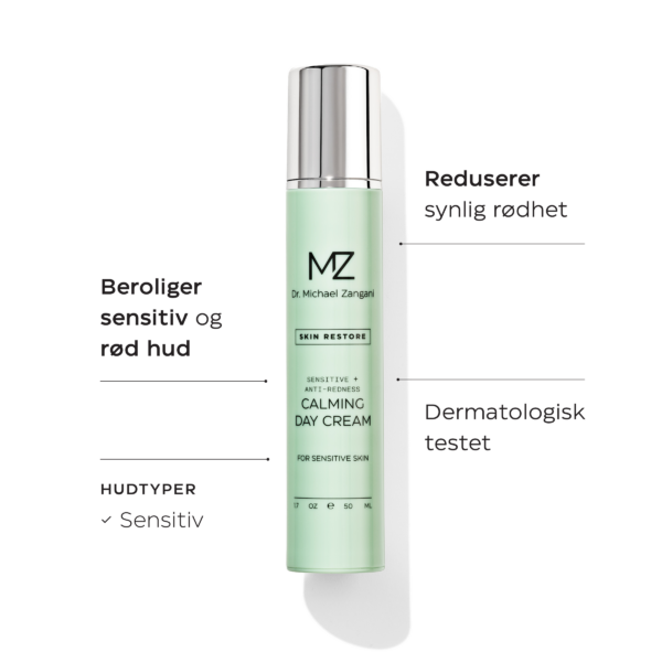 Dr. Michael Zangani Sensitive + Anti-Redness Calming Day Cream reduserer synlig rødhet